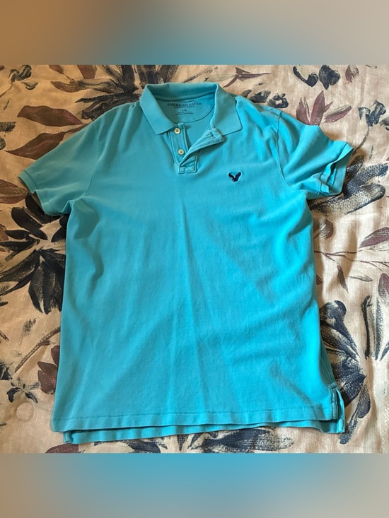 American Eagle Outfitters Other - Men’s American Eagle Outfitters Aqua Blue Polo Shirt